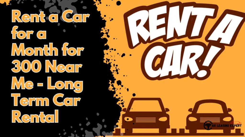 Rent a Car for a Month for 300